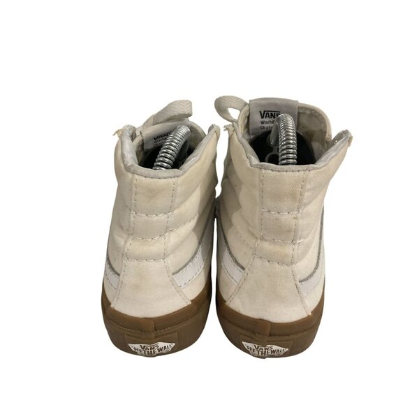Vans Off The Wall unisex size Women 5 youth 3.5 White skate Hi-Top Sneakers shoe - Picture 4 of 8